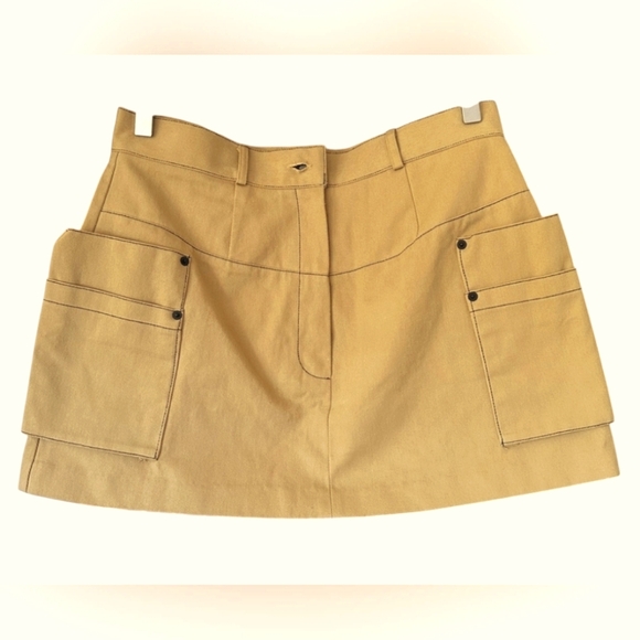 🛑SOLD- The Frankie Shop X 2TwoMoon cargo denim cotton mini skirt size Large NWT - Picture 2 of 6